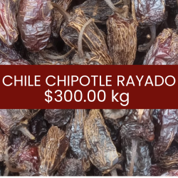 Chile chipotle rayado