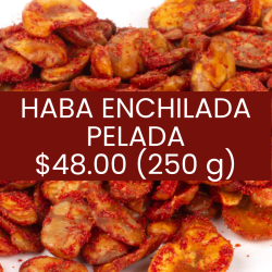 Haba enchilada pelada (pieza)