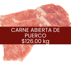 Carne abierta de puerco