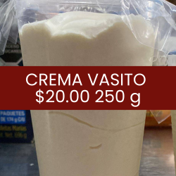 Vasito de crema (250 g aprox)