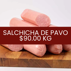 Salchicha de pavo
