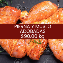 Pierna y muslo adobadas