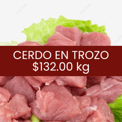Cerdo en trozo