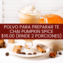 Polvo para preparar te chai...