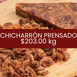Chicharrón prensado