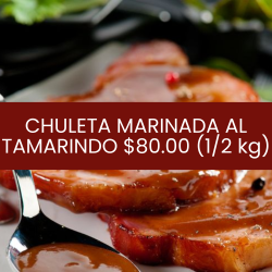 Chuleta marinada al tamarindo