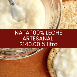 Nata 100% de leche premium...