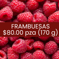 Frambuesas (170 g)