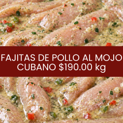 Fajitas de pollo al mojo...