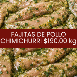 Fajitas de pollo chimichurrI
